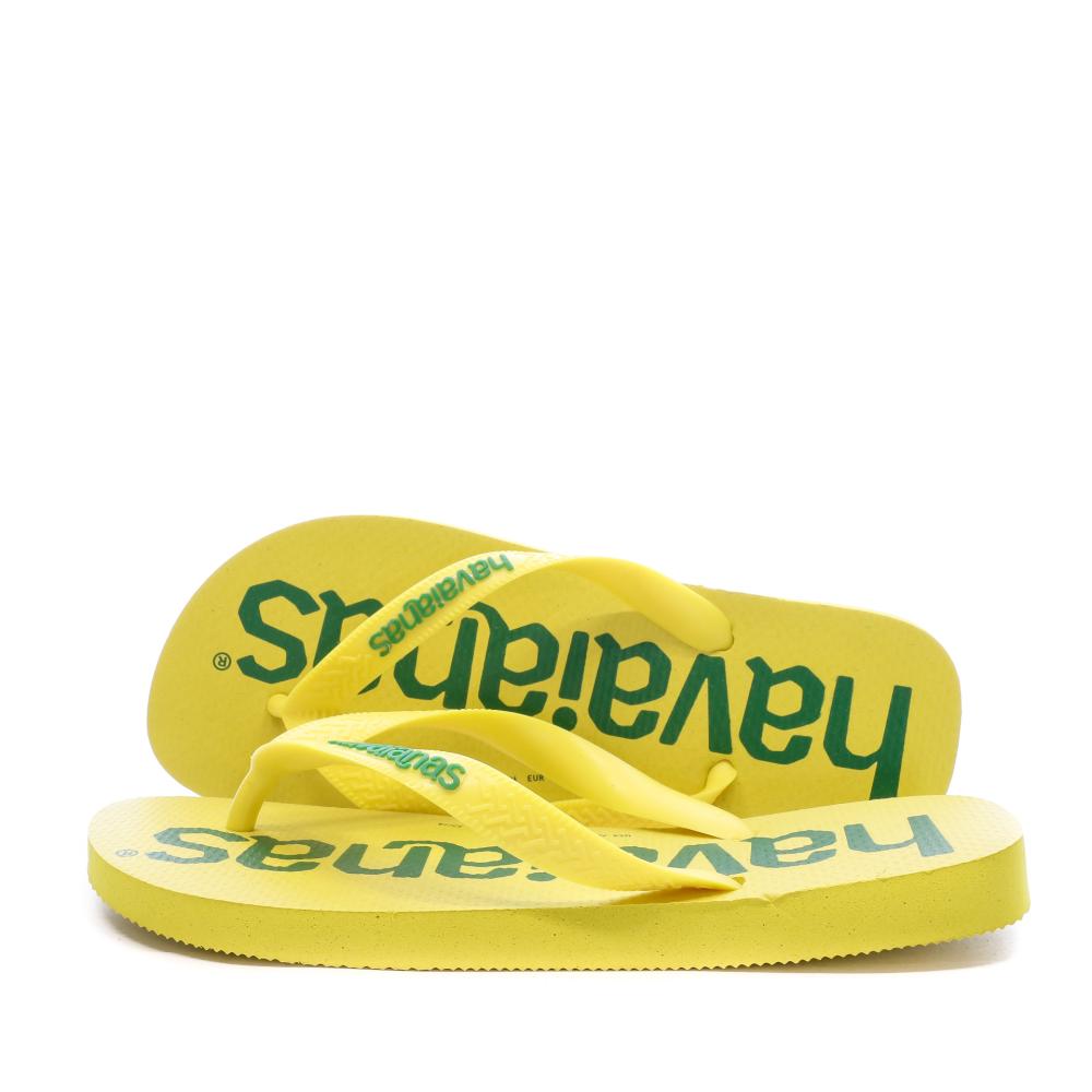 Havaianas Tongs Jaune Mixte Havaianas Top Logomania Awlab