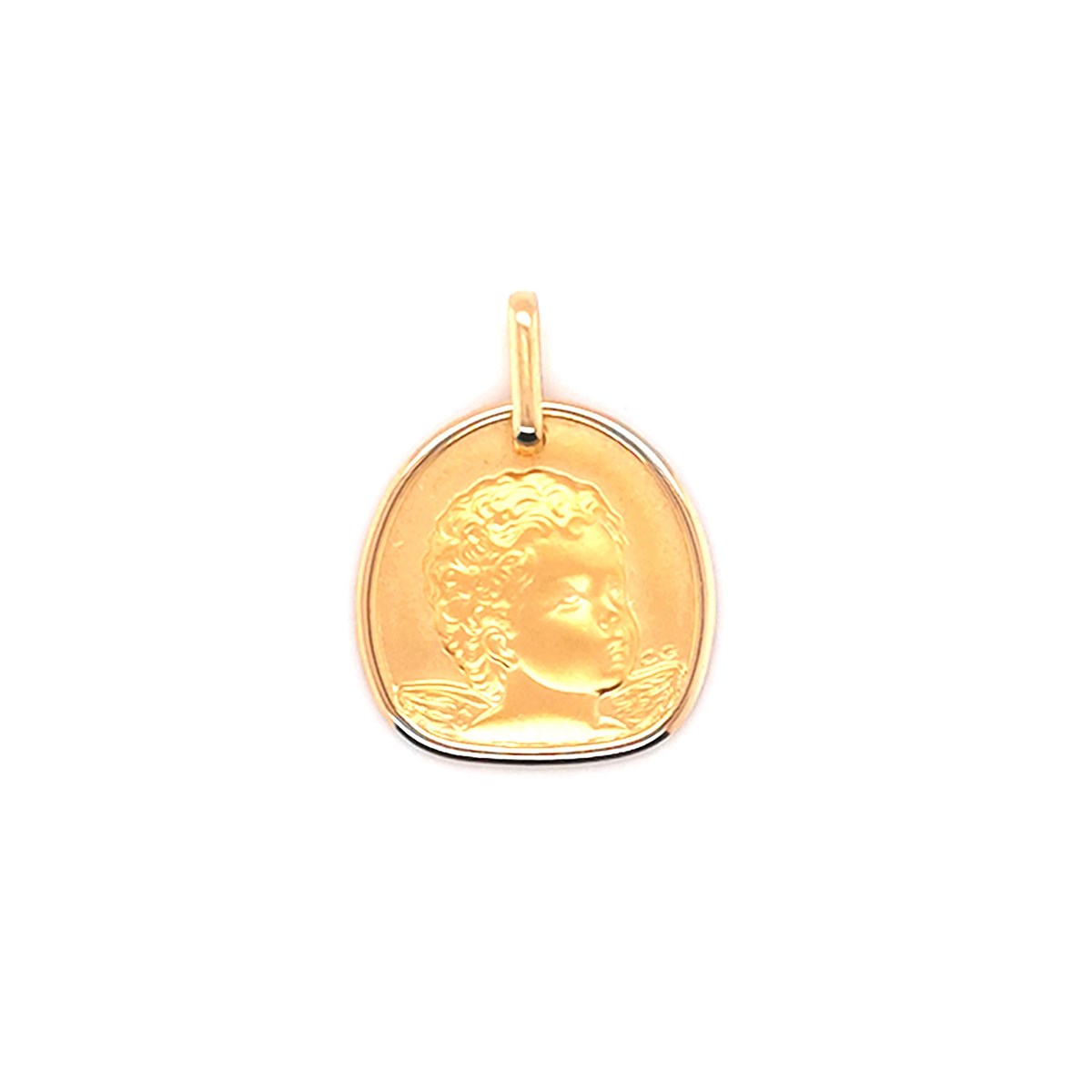 Médaille Brillaxis ange or jaune 18 carats