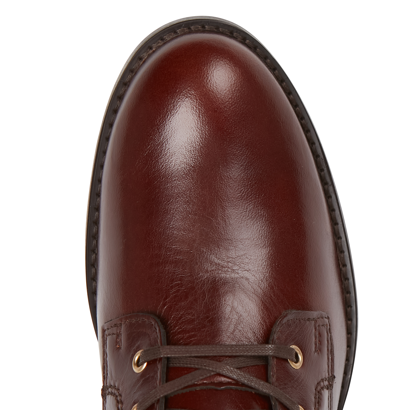 FIBI - Bottines à lacets en cuir| Marron
