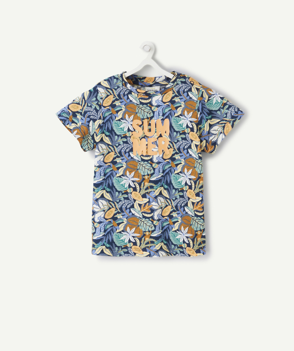 T-SHIRT BÉBÉ GARÇON IMPRIMÉ TROPICAL EN COTON BIO