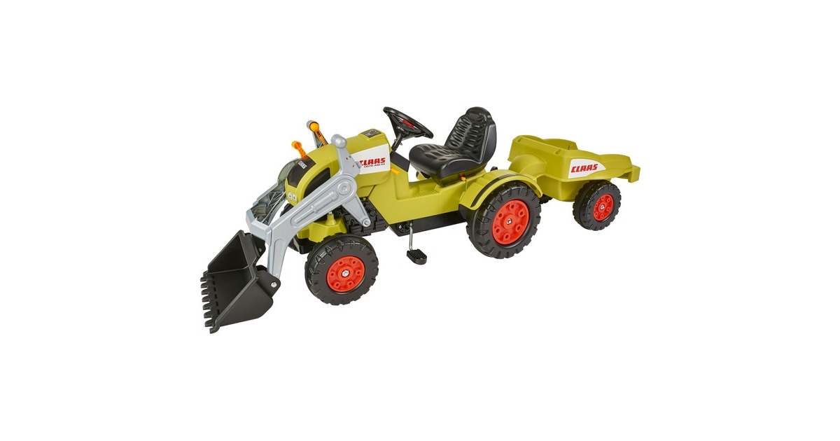 BIGCLAAS CELTIS Tractor met laadschep en trailer Kindervoertuig