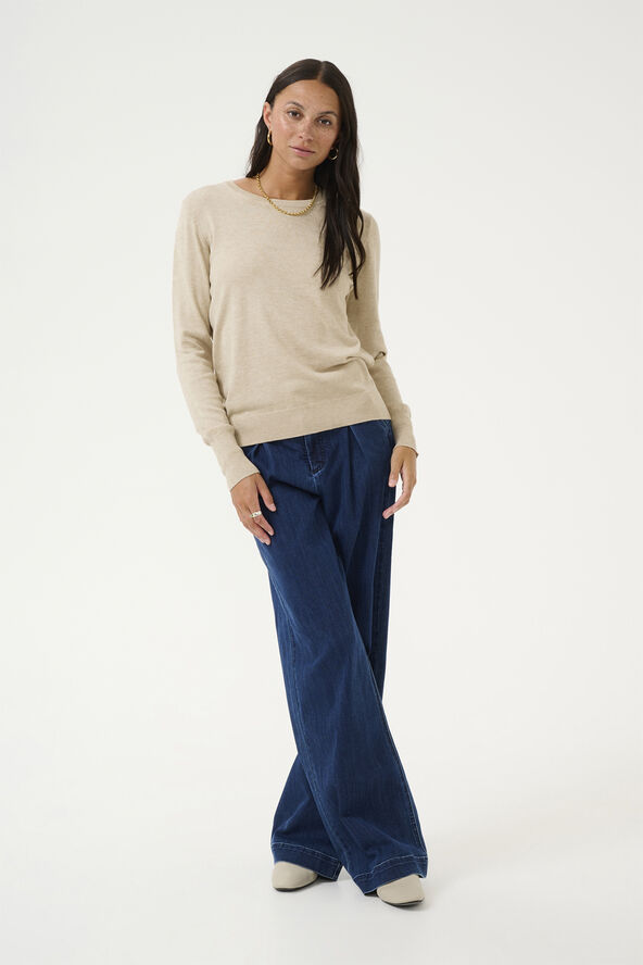 Kaffe KAlizza Knit Pullover Feather gray melange