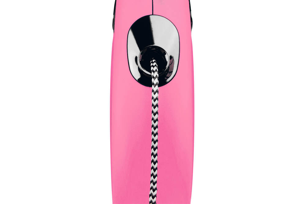 FLEXI Classic Koord - Rollijn - Hondenriem - roze - S - 500 cm - 500 cm