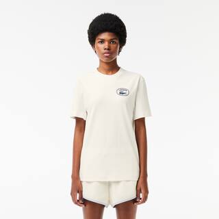 T-shirt regular fit avec imprimé signature T-Shirts - Blanc - Lacoste - Femme