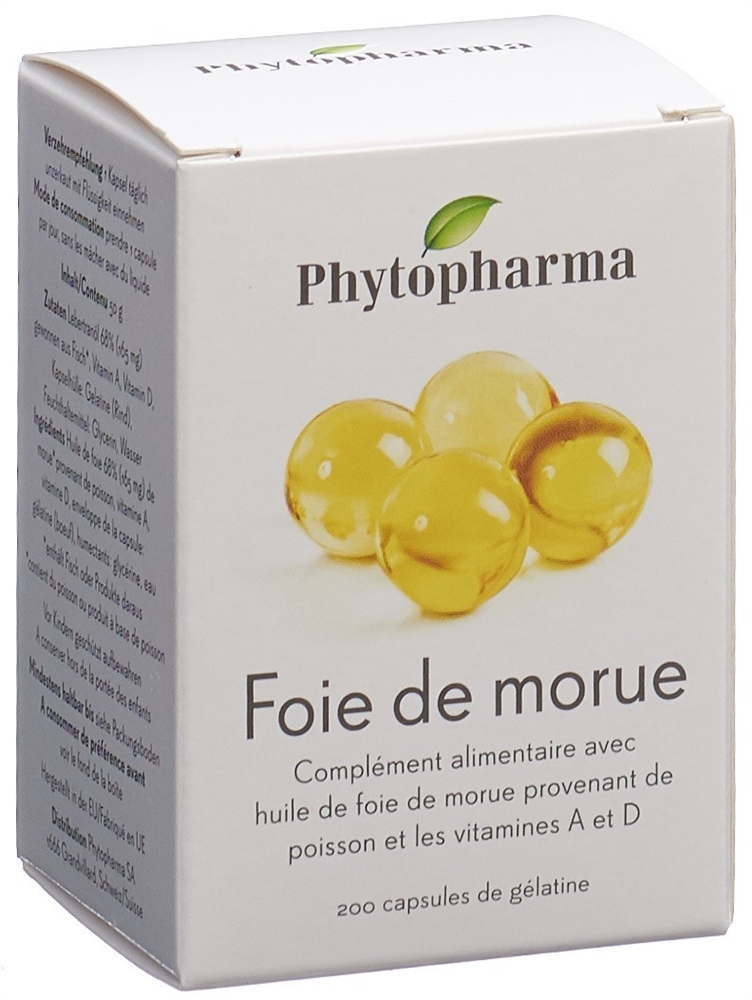 PHYTOPHARMA Lebertranöl Kaps Ds 200 Stk