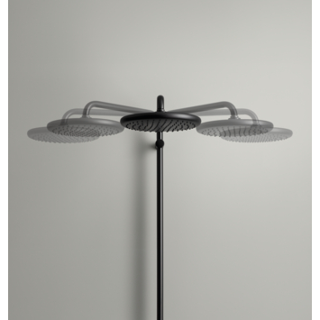 Grohe regendoucheset Quickfix Vitalio Start met handdouche 2 standen zwart  - hartafstand kraan 15 cm