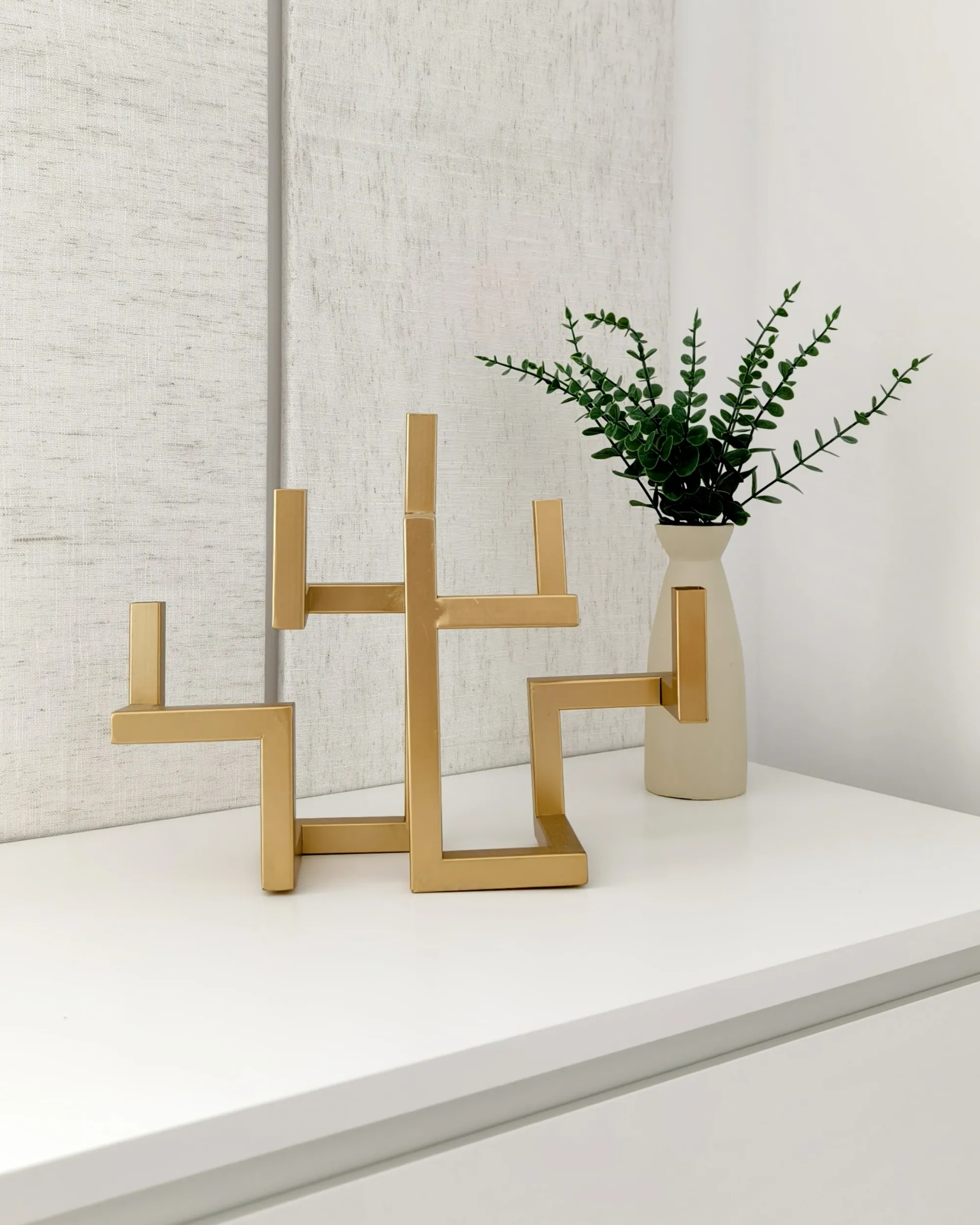 Kaarshouder RAPOSO Metaal 30 cm Goud