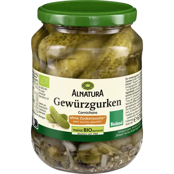 Bio Gewürzgurken ungesüßt