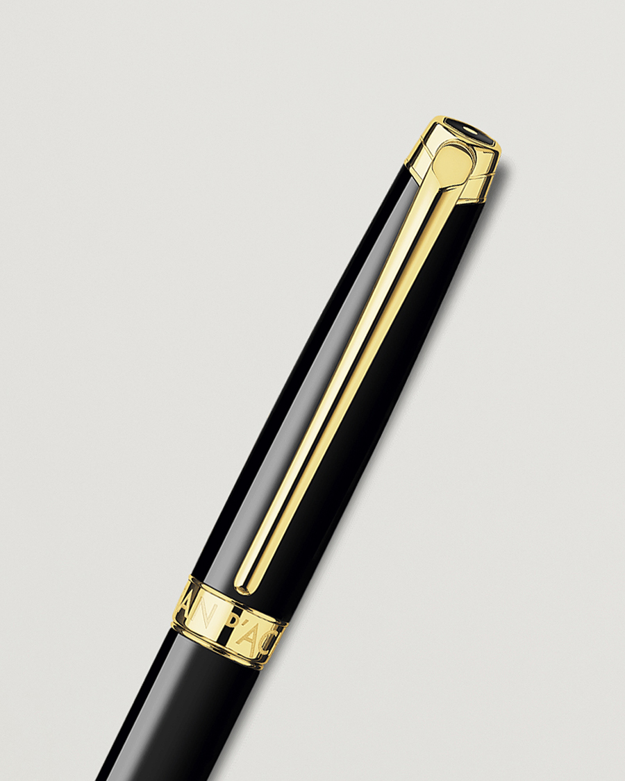 Caran d' Ache Léman Ballpoint Pen Ebony Black/Gold Plated