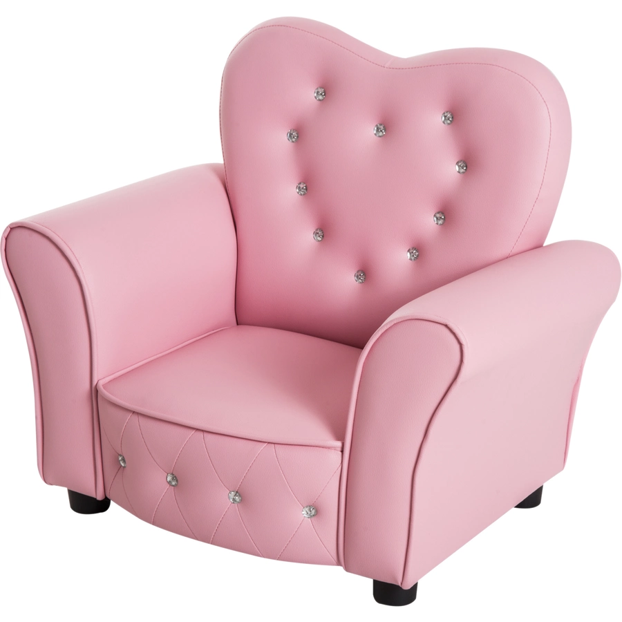 HOMCOM Kindersessel Prinzessin rosa