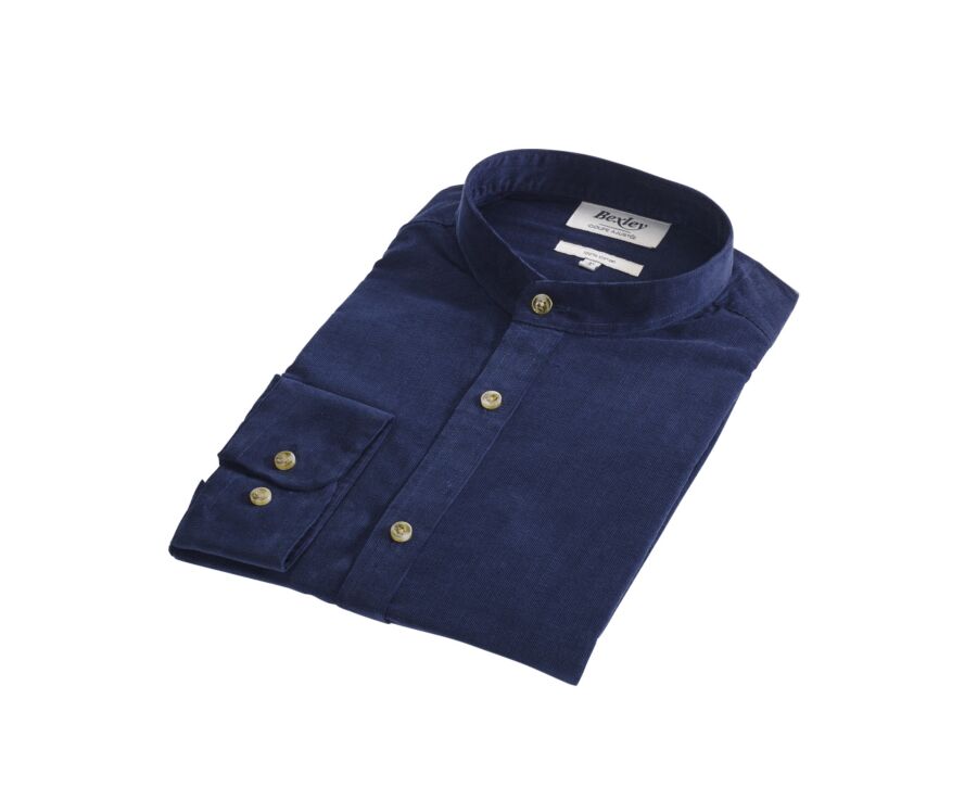 Chemise velours homme Navy - ULBÉRIC