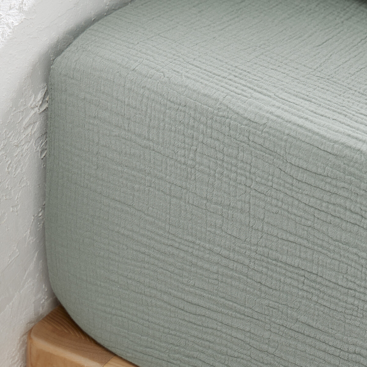 LA REDOUTE INTERIEURS<br>Lençol de baixo liso em tetra, dobrável 30cm, Kumla