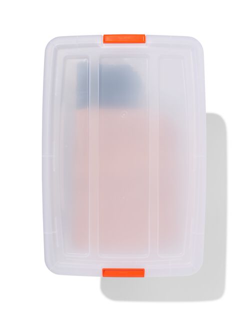 boîte de rangement avec couvercle 60L Tokyo transparent 58x39.5x36.5