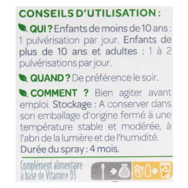 SuperDiet La Vitamine D3 Végétale 1000UI 20ml