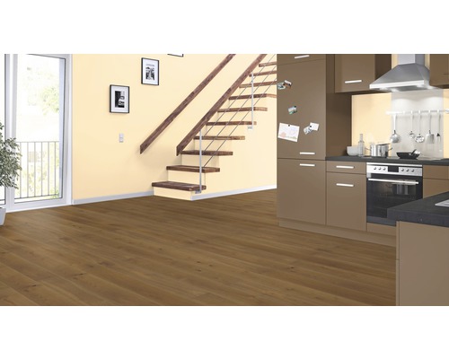 Parket 13.0 Eiken Kaneelbruin Landhuis Plank 1-Strook