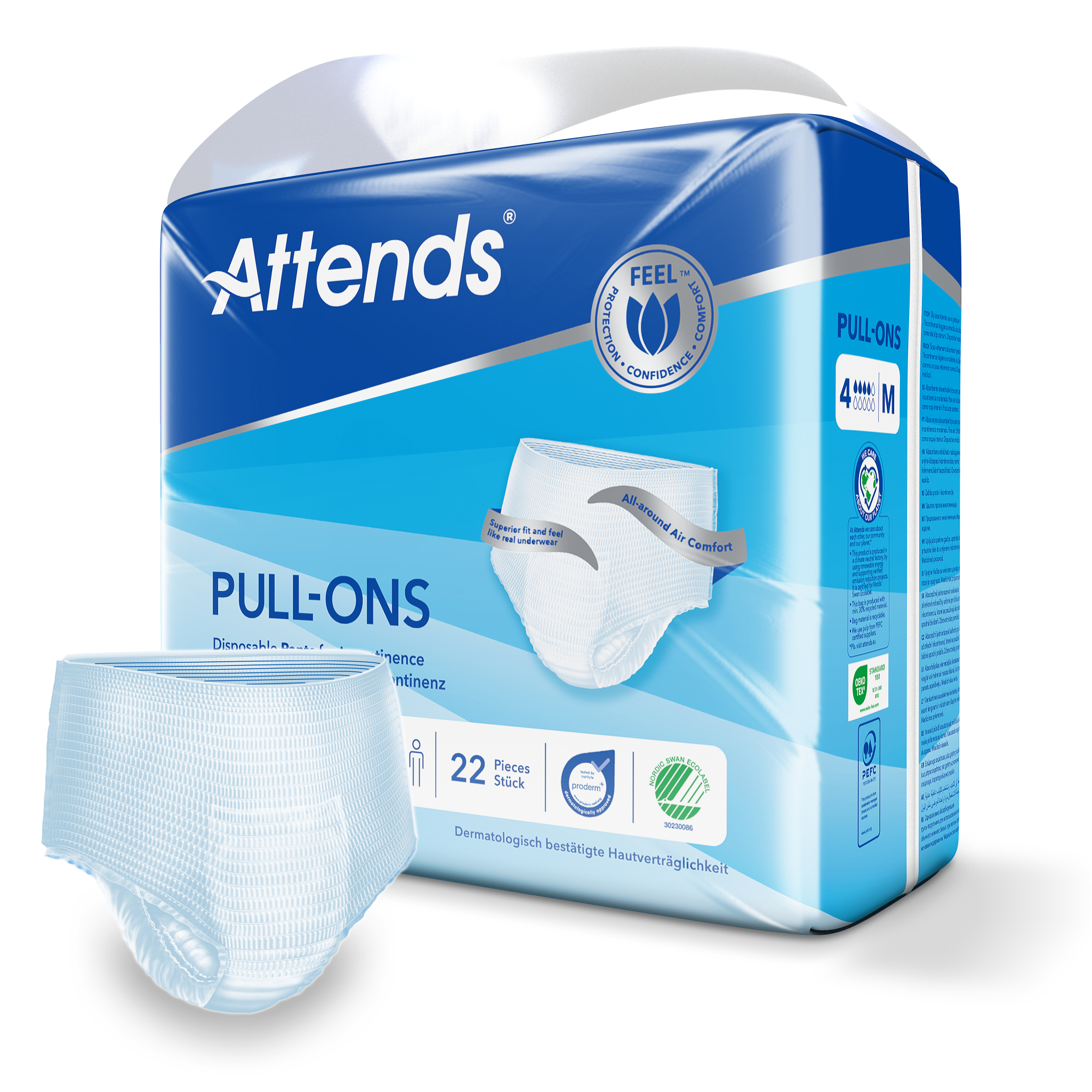 Attends Pull-Ons 4 Maat M (22 Stuks)