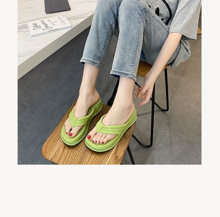 Arpeggi - Plateau slippers met sleehak