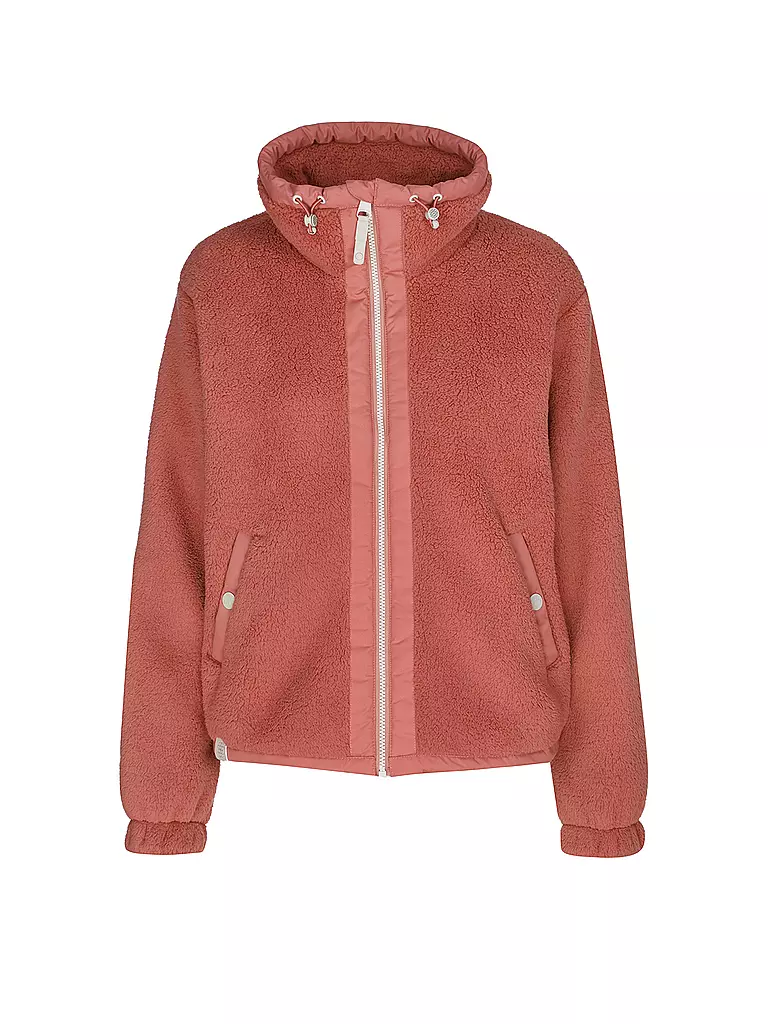 RAGWEAR Fleecejacke NORDICKA koralle