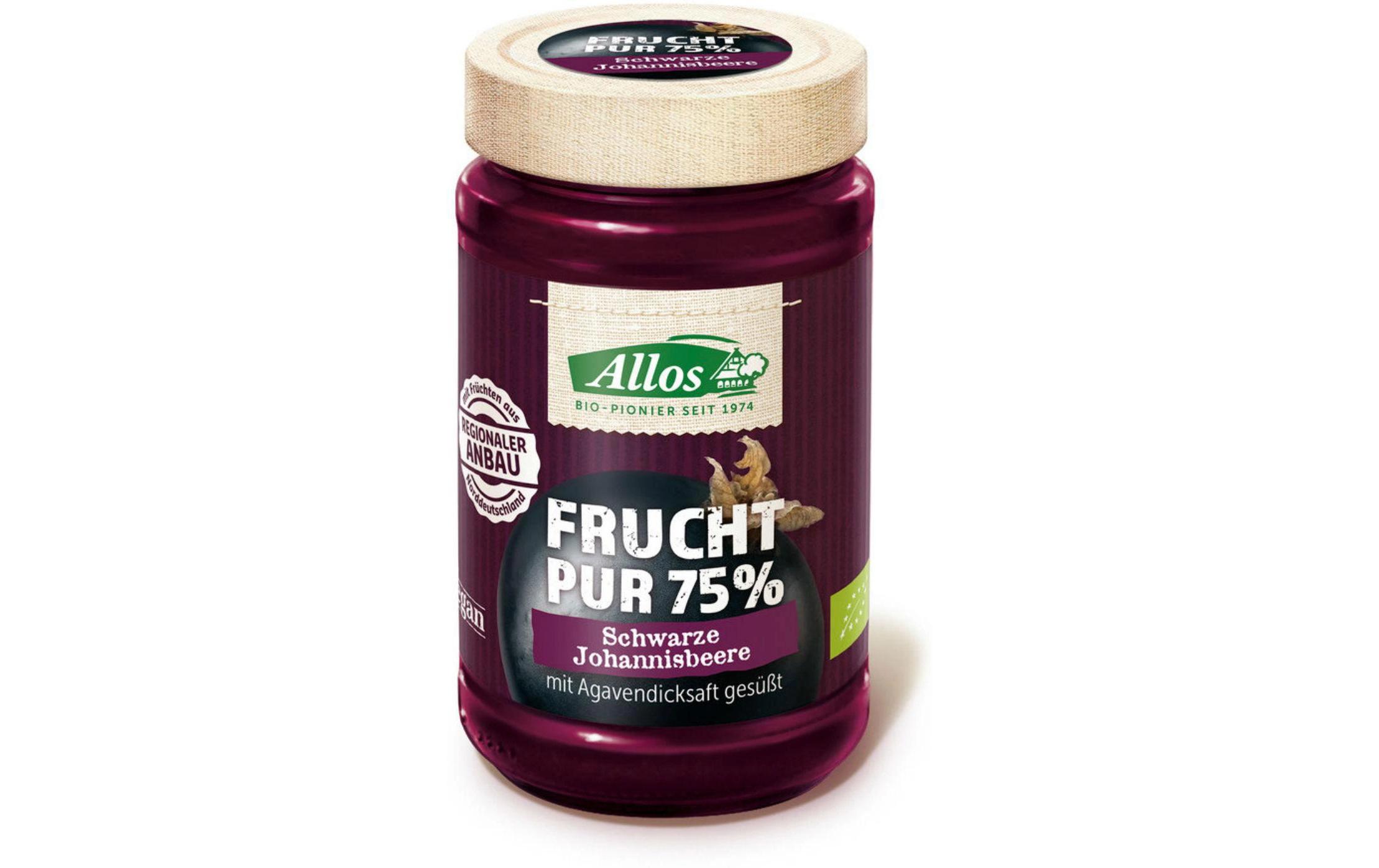 Bio Fruchtaufstrich Schwarze Johannisbeere 250 gBiologisch zertifizierte Konfitüre