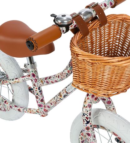 Banwood L?becykel - First Go! - Antropologie - Hvid m. Blomster