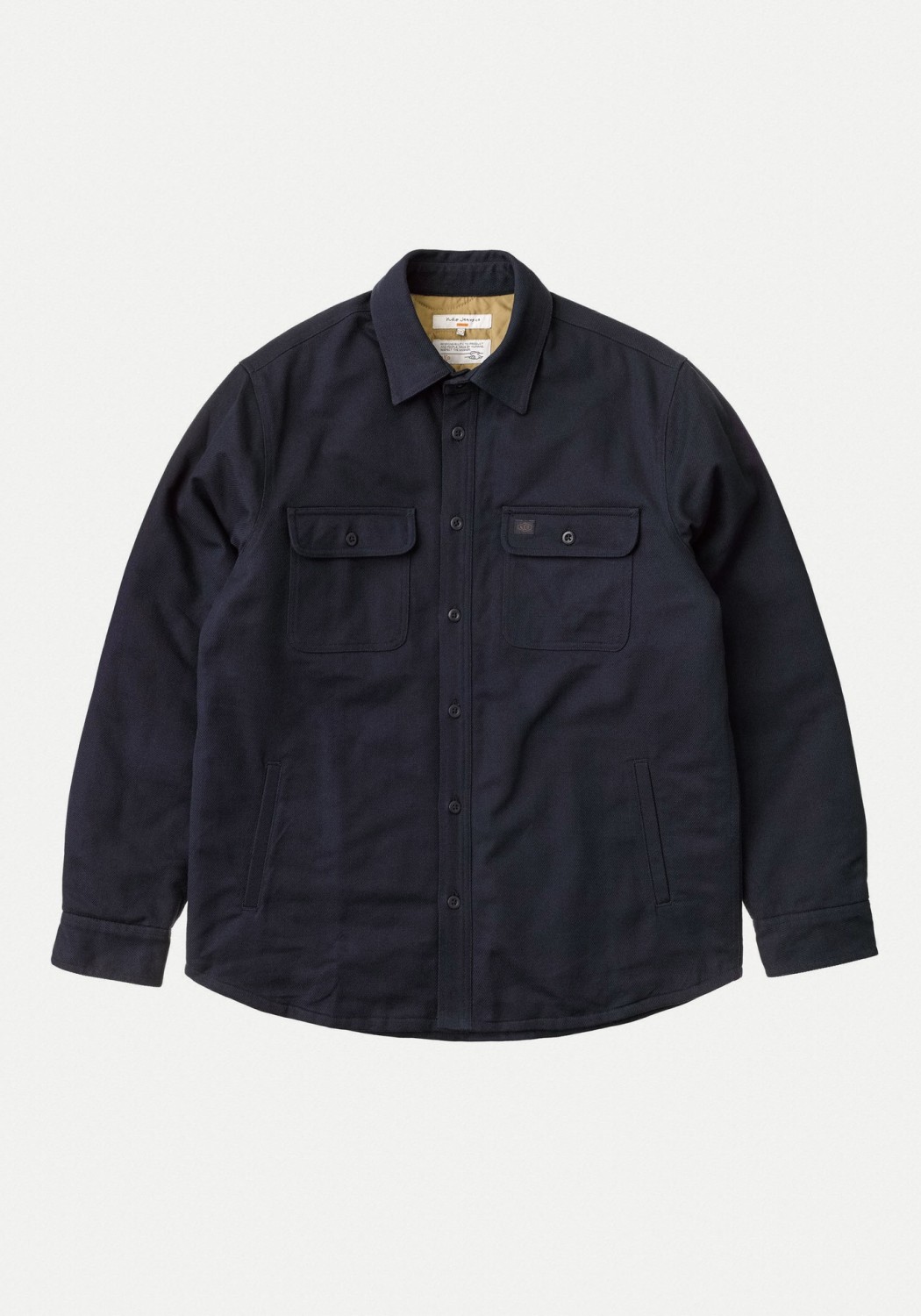 Nudie Jeans Overshirt Glenn Padded Shirt Navy