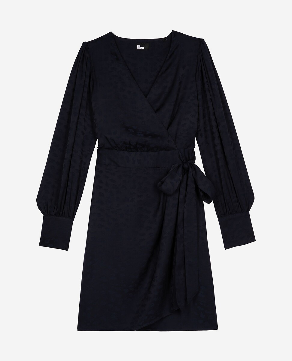 THE KOOPLES<br>Vestido curto envelope com mangas compridas