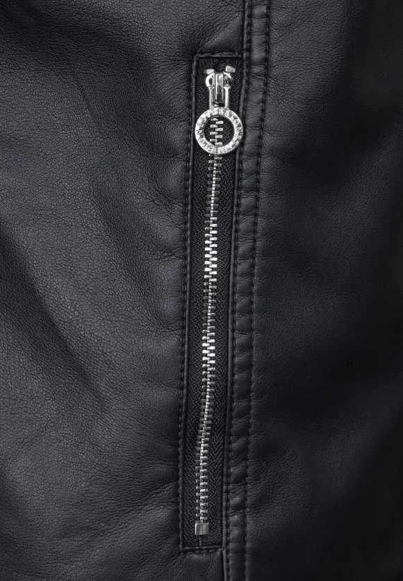 Kurze Bikerjacke - gravity blue