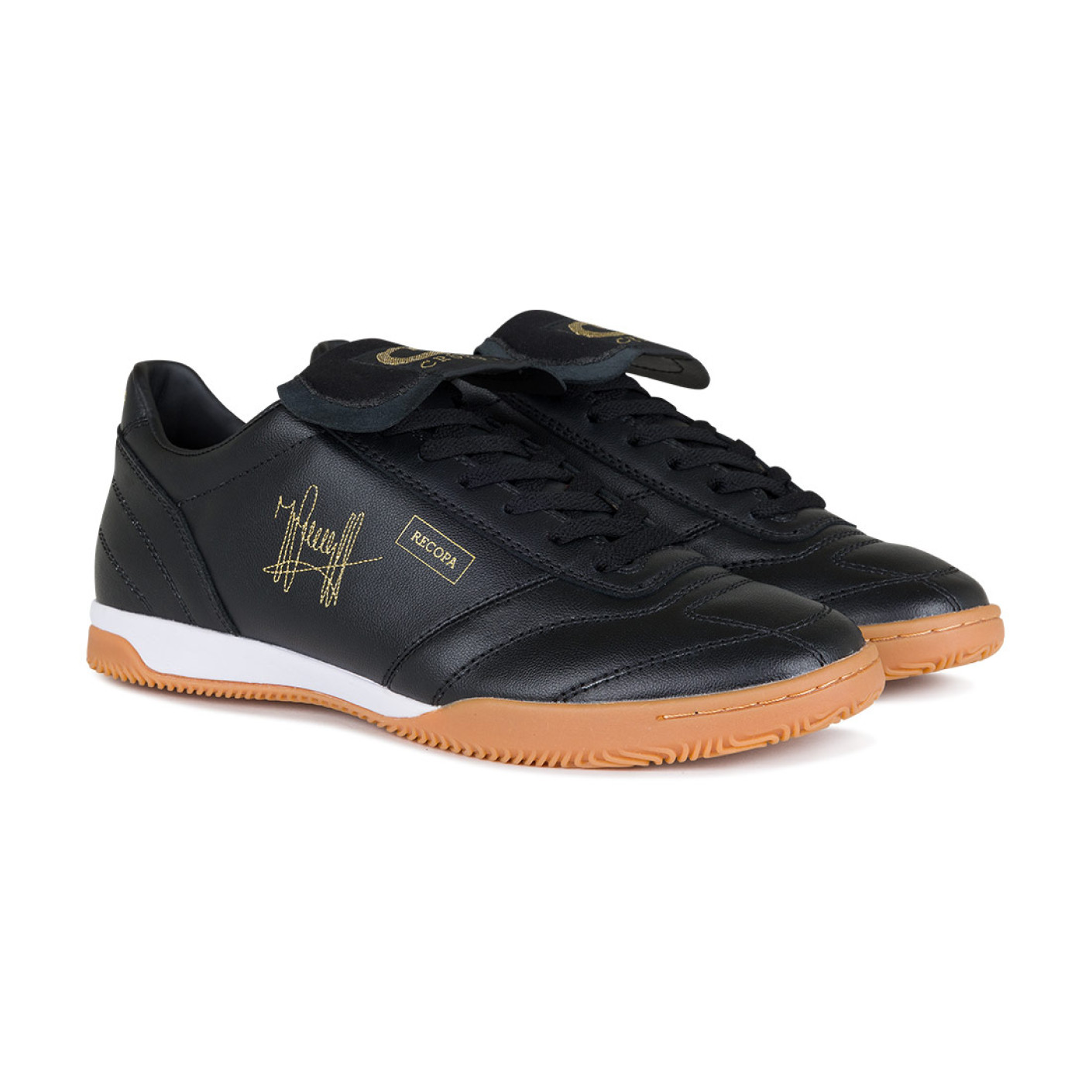 Cruyff Retro Futsal Zaalvoetbalschoenen (IN) Zwart Goud