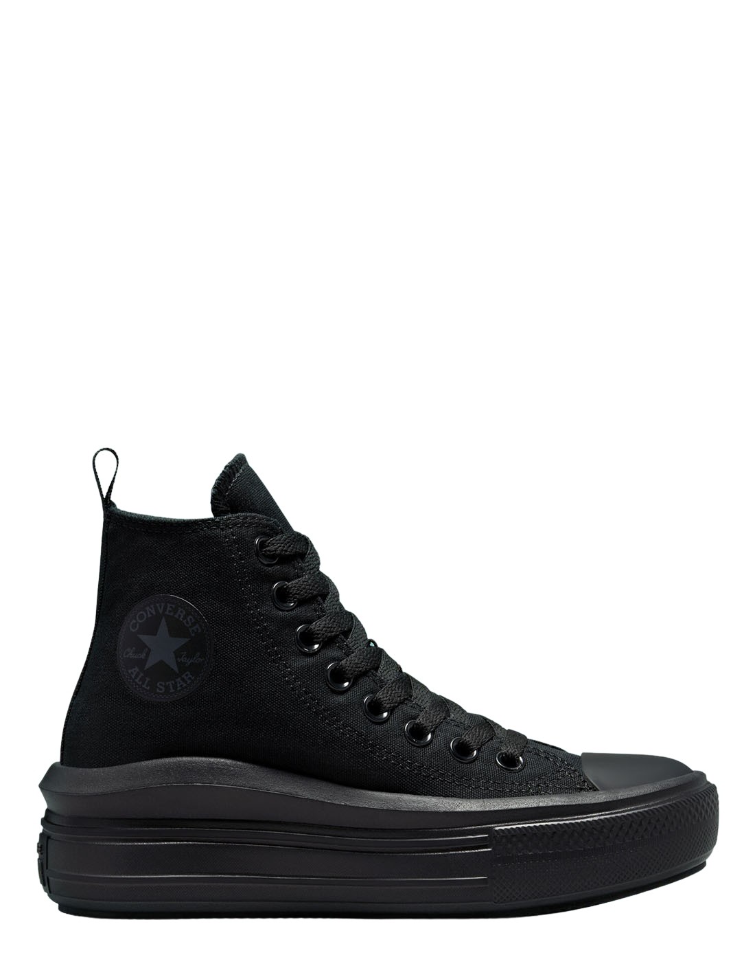 converse sneakers compensées montantes femme ctas move hi full black
