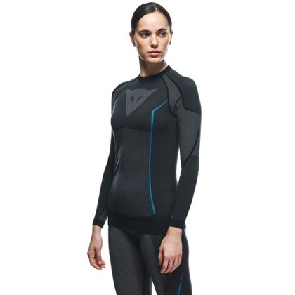 Maillot Technique Dainese DRY LS FEMME - Noir / Bleu