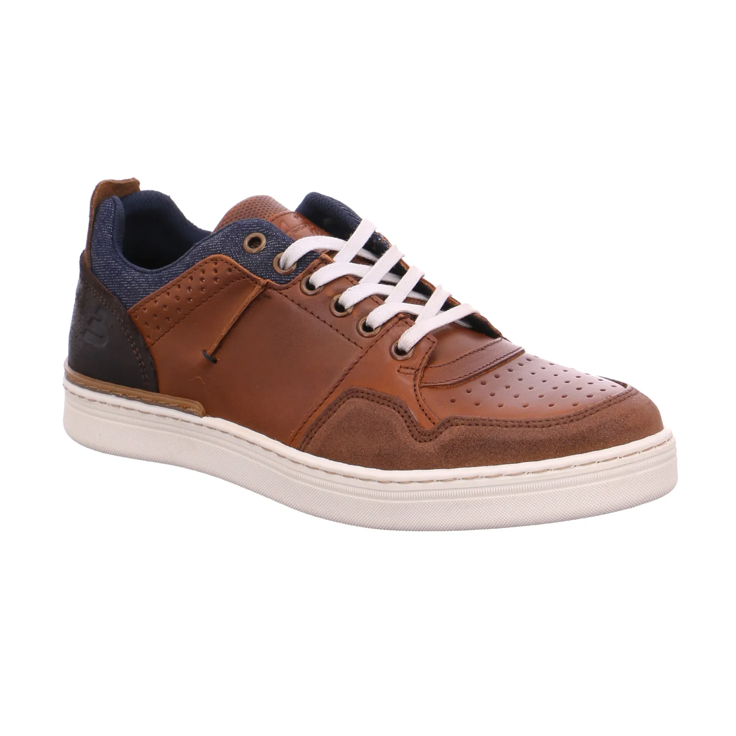 BULLBOXER Halbschuhe Sneaker Cognac Leder