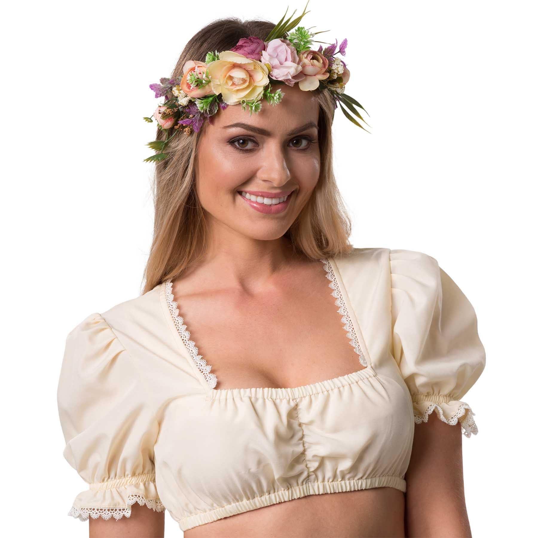 tectake® Blumenkranz Alpenglühen