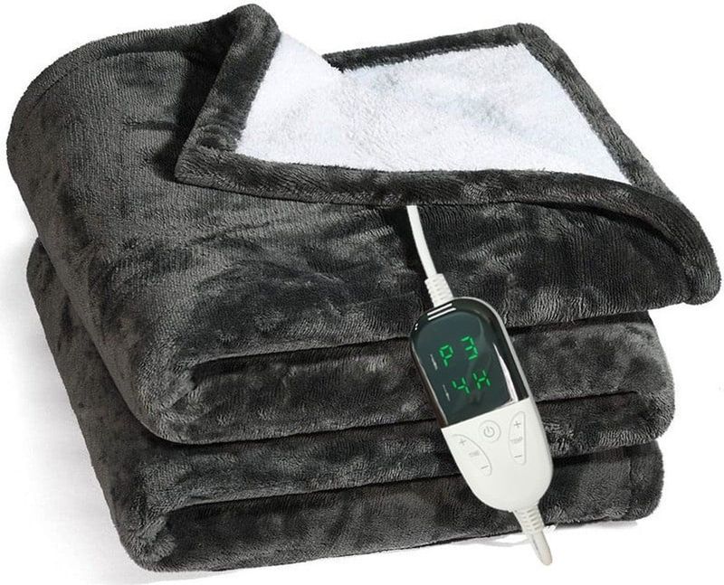 Elektrische Omslagdeken - Fleece - Zwart - Quality Heating