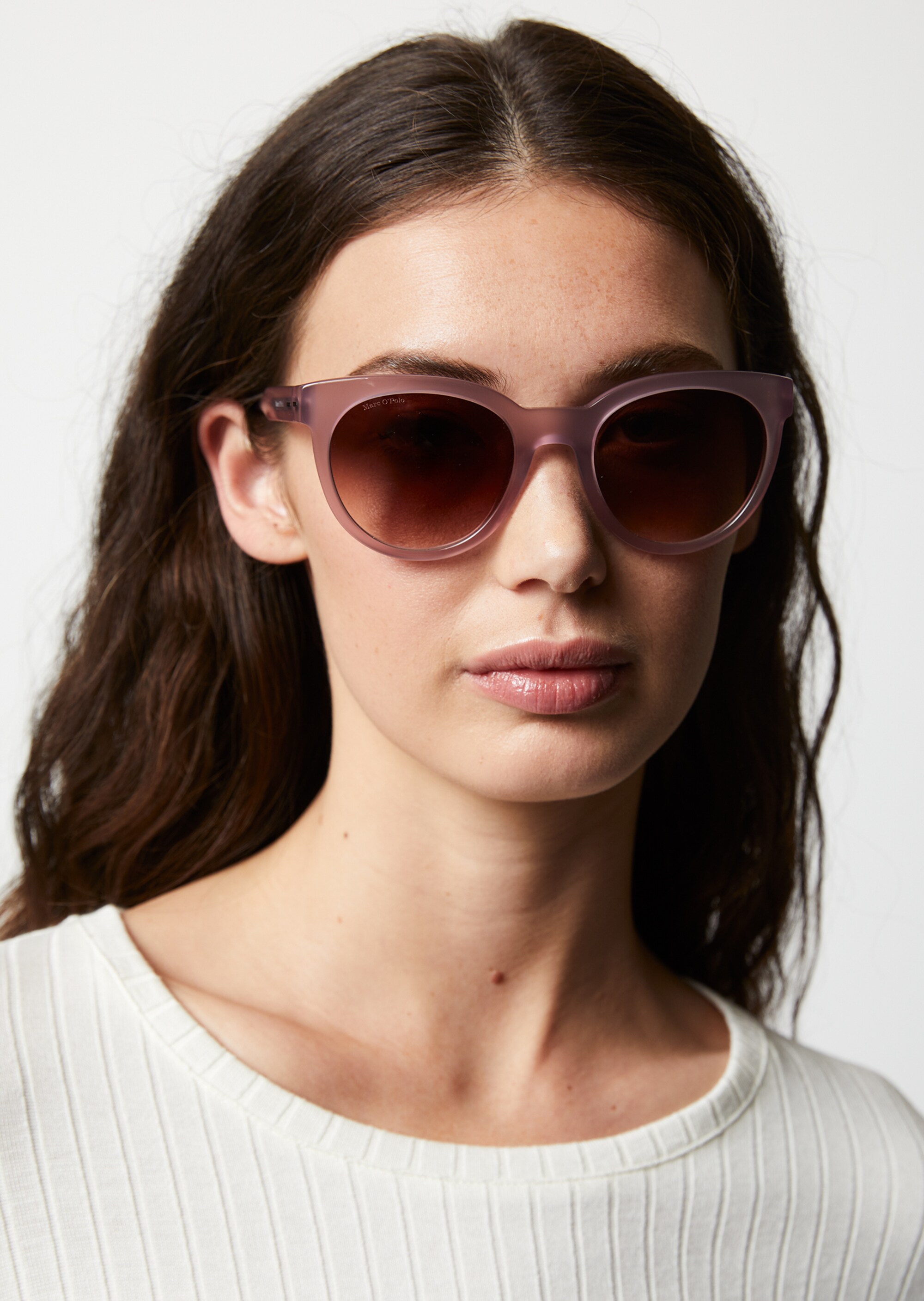 Damen-Sonnenbrille mit breitem Bio-Acetat-Rahmen