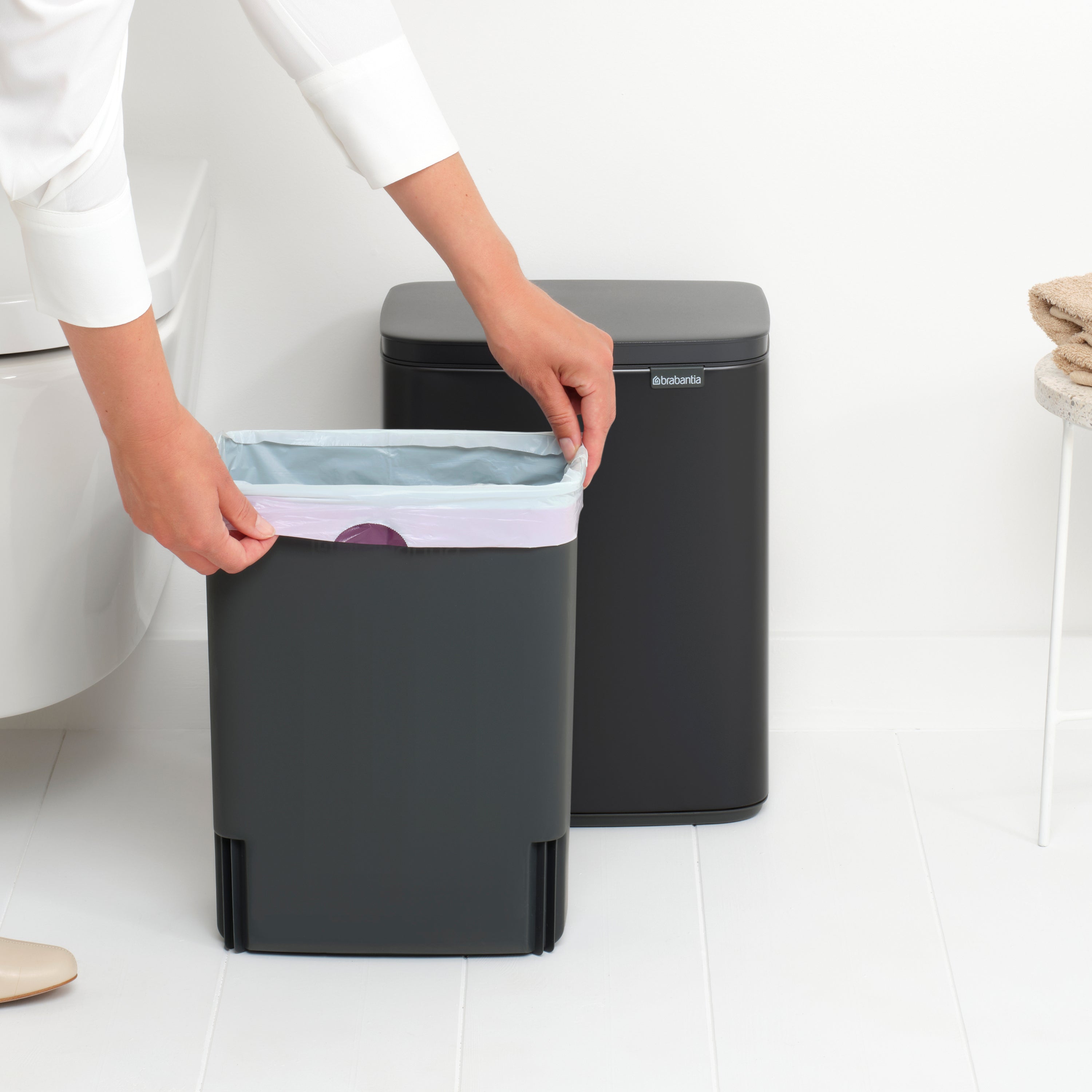 Brabantia Bo Afvalemmer 12 L - Matt Black