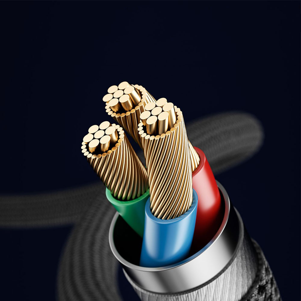 (2m) 3.5mm Audio Klinke Stecker (m) auf 3.5 mm Klinken Buchse (w) Stereo AUX geflochtenes Verlängerungskabel - Blau