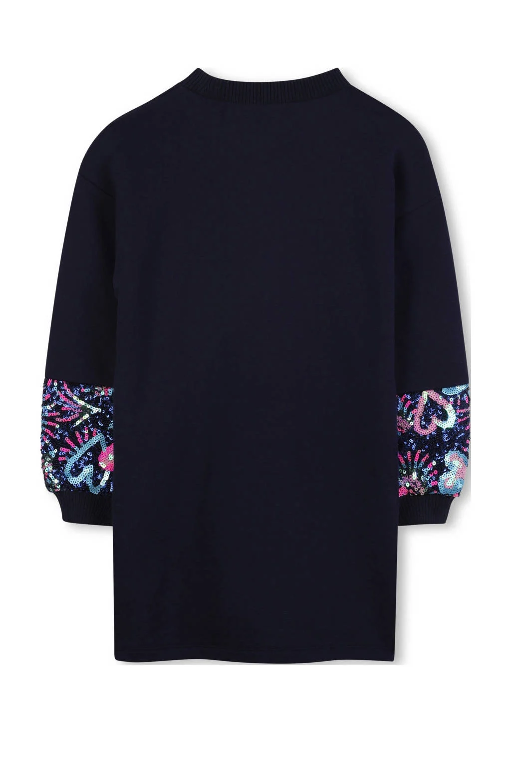 Billieblush sweatjurk met pailletten donkerblauw