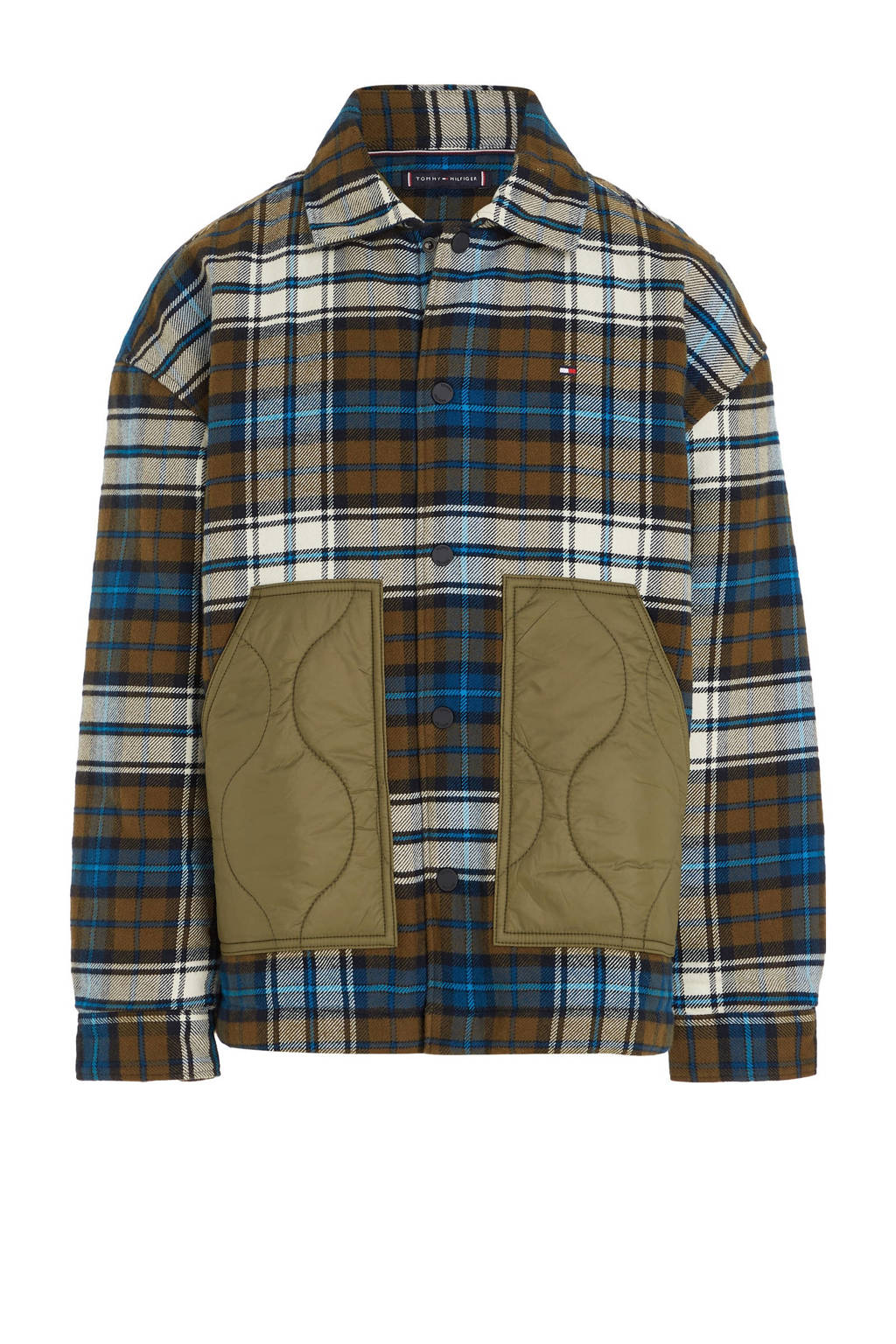 Tommy Hilfiger overshirt TOMMY TARTAN groen/blauw/wit