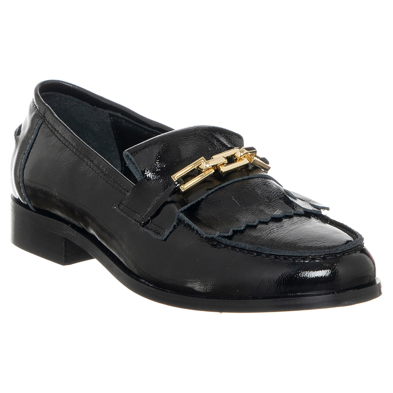 Loretta Pettinari Mocassins en Cuir Théa noirs