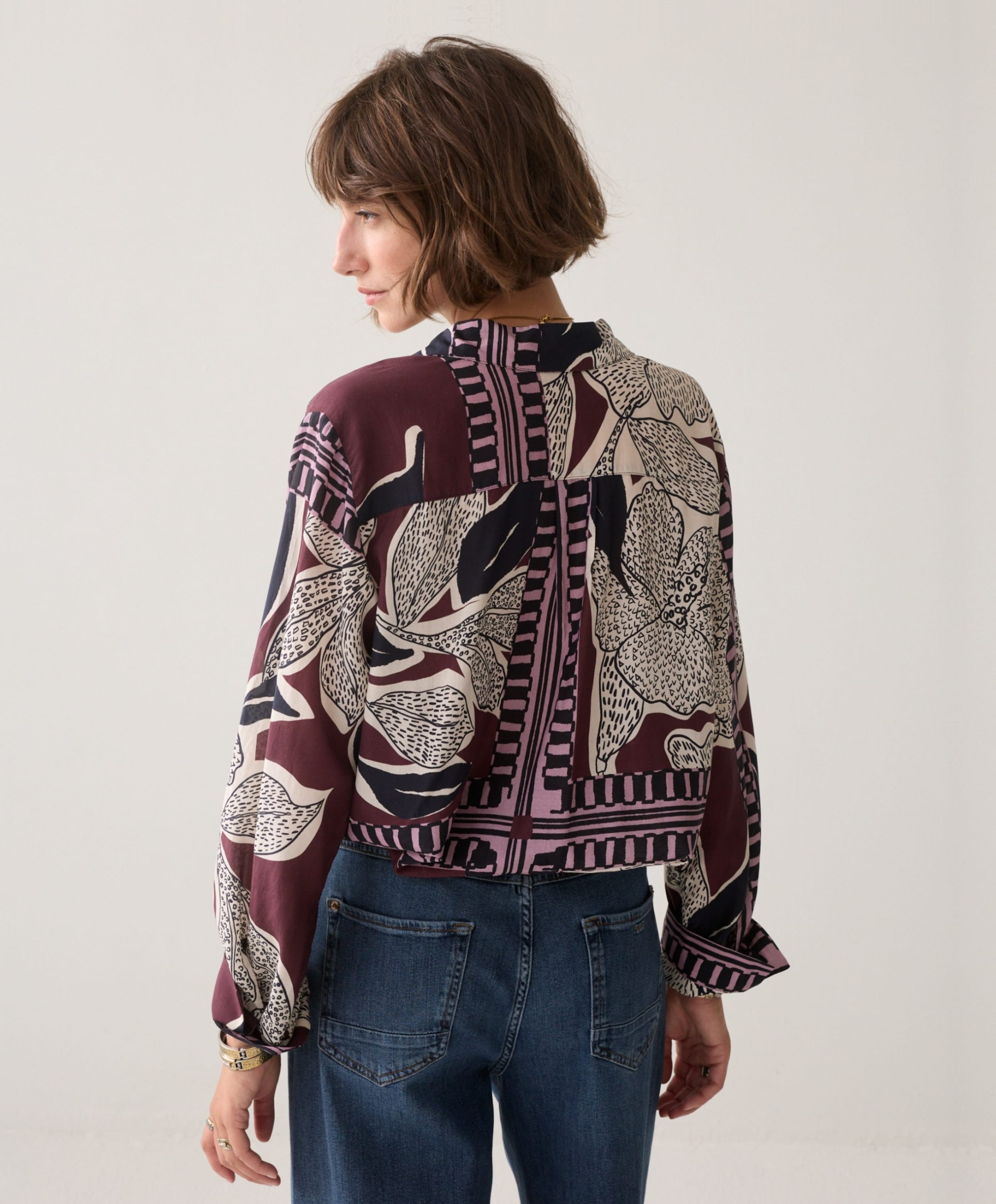Summum Woman Dames blouse bordeaux
