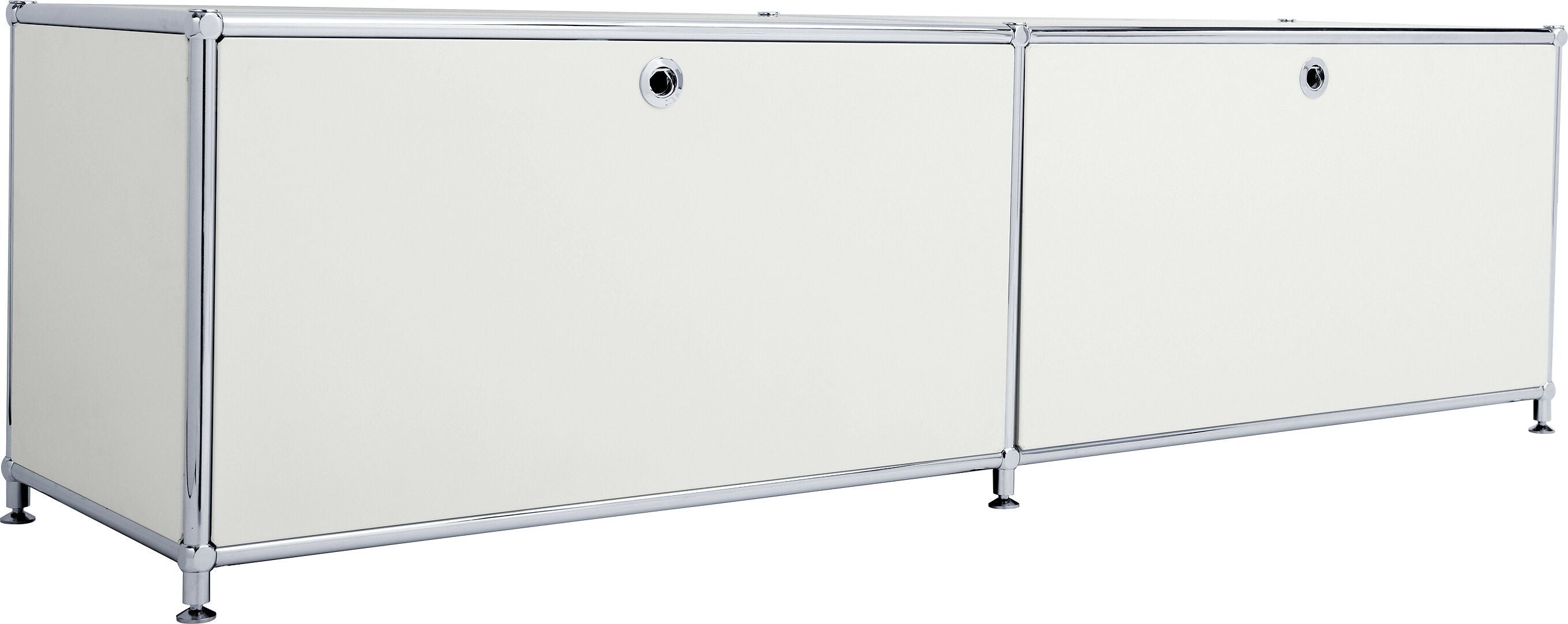FLEXCUBE Lowboard - Hellgrau / B: 152.0 cm x T: 40.0 cm x H: 43.0 cm