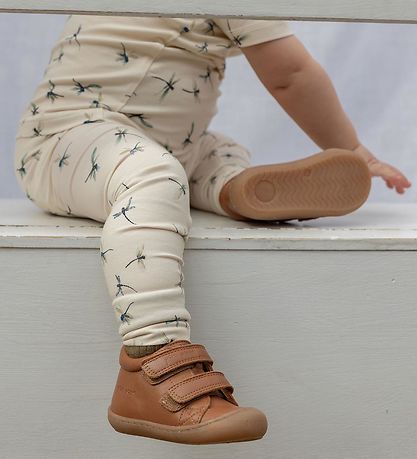 Pom Pom Lauflernschuh - First Sport Klettband - Camel