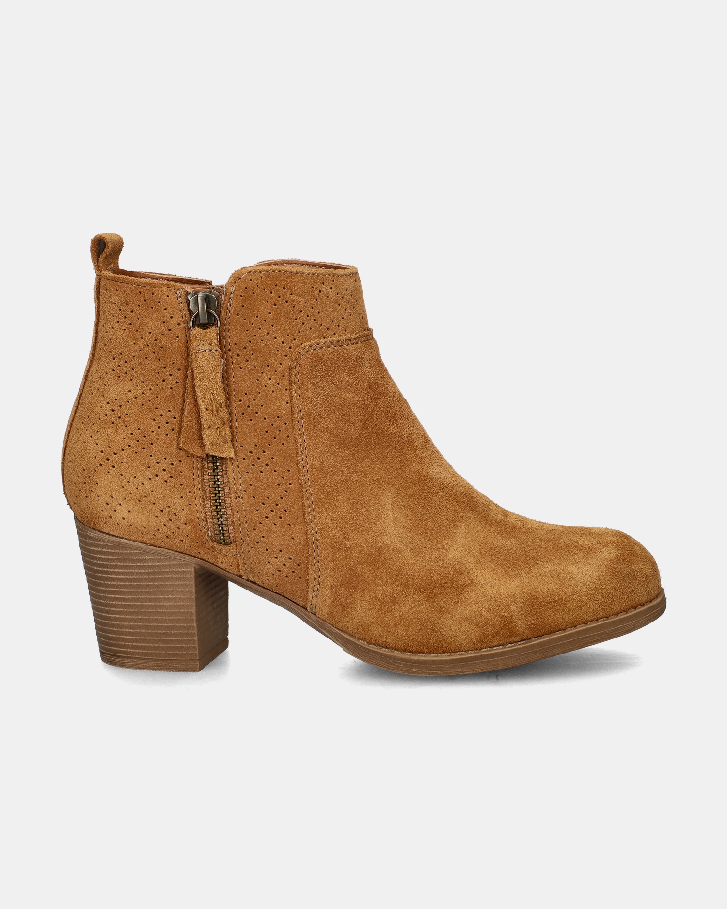 Skechers Taxi Enkellaarsjes  - cognac