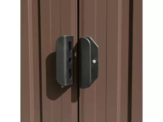 Abri de jardin 257x580x181 Métal Marron