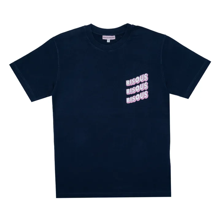 Bisous Skateboards T-shirt Sonics | Bleu marine