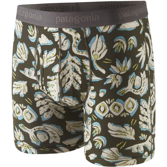 Patagonia Essential Boxer Briefs 6 In. Funktionsshorts Across Oceans: Pine Needle Green Herren