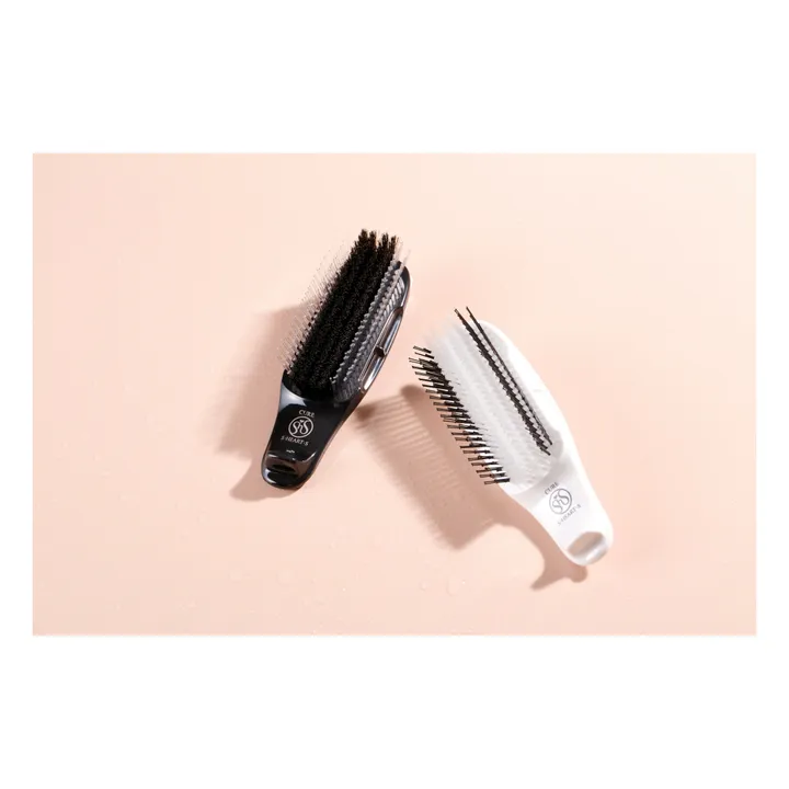 S.Heart.S Brosse pour application de soins cheveux normaux ou épais Cure White