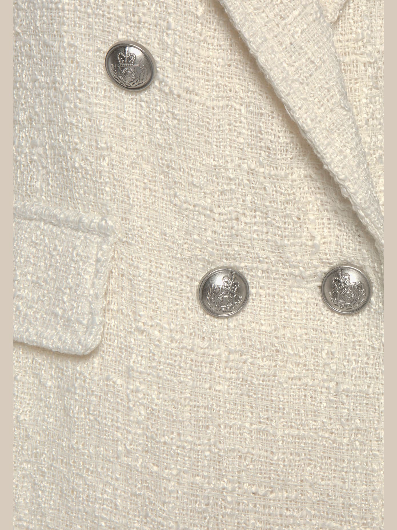 Blazer court col à revers tendance