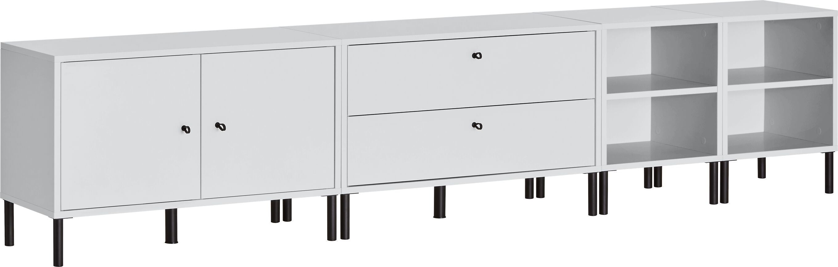 FINJA Lowboard - Perlgrau / B: 240.0 cm x T: 36.0 cm x H: 52.0 cm
