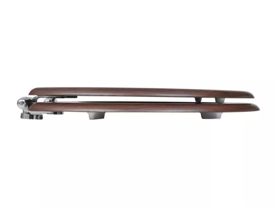 Lot de deux sièges effet bois marron 45 x 36 x 5 cm 02_0002943